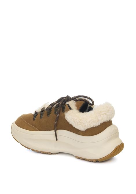 cognac fur suede sneaker MOON BOOT | 2490040MOON247CITY-M008